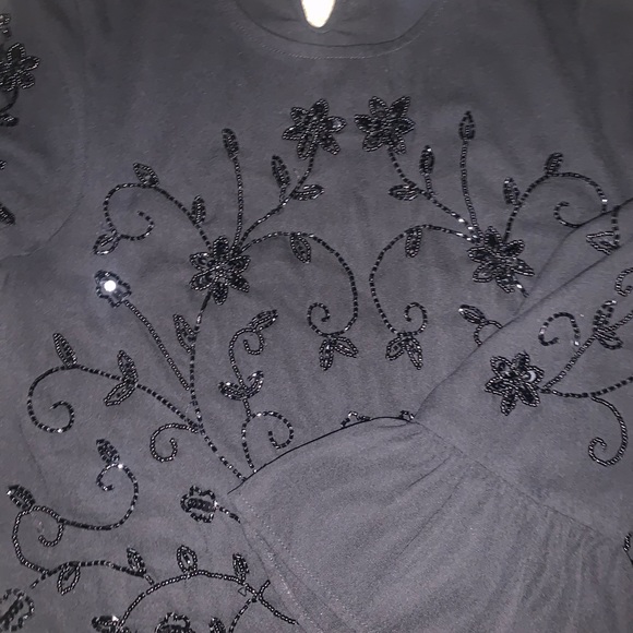 H&M Beaded Bell Sleeve Blouse - Picture 2 of 3